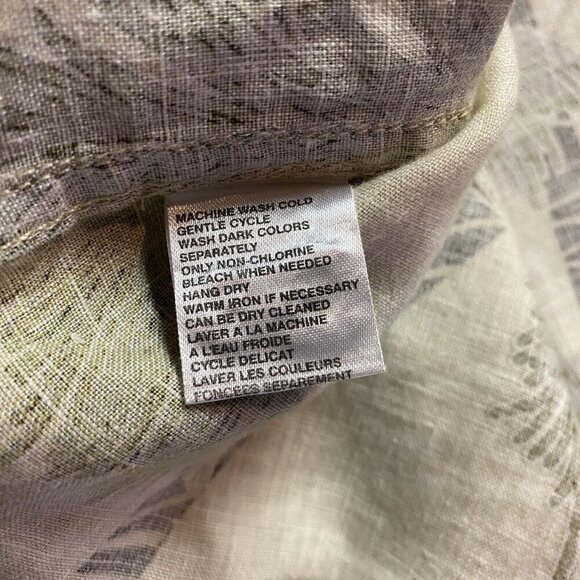 Tommy Bahama 100% Linen Camp Loop Collar Shirt Men's XL Hawaiian Palm Trees S/S - Picture 10 of 12